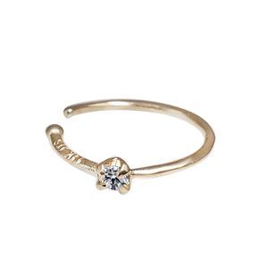 COPY - Maulijewels Women’s Hoop Diamond  Nose Ring, in14K Yellow Gold  2 MM